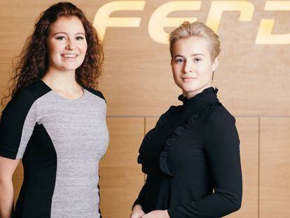 Alexandra e Katharina Andresen na sede da empresa Ferd, em Oslo.