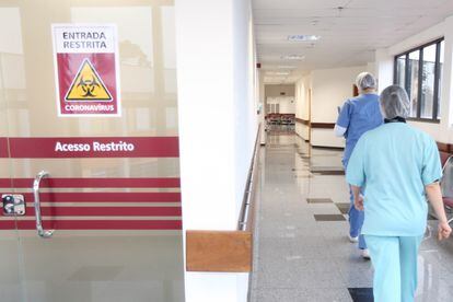 Ala do Hospital do Trabalhador, em Curitiba.