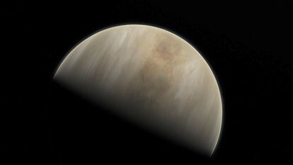 Representação da atmosfera de Vênus feita pelo Observatório Austral Europeu (ESO)