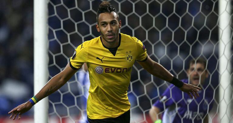 Aubameyang fez o único gol do jogo.