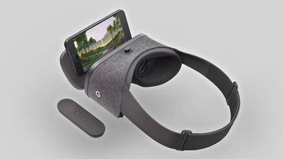 O kit para usar a plataforma de realidade virtual Daydream.