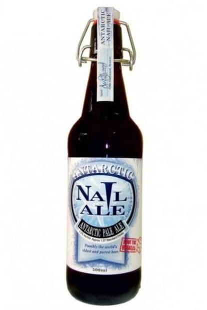 A cerveja mais cara do mundo, Antarctic Nail Ale, entre 2.560 reais e 5.400 reais.