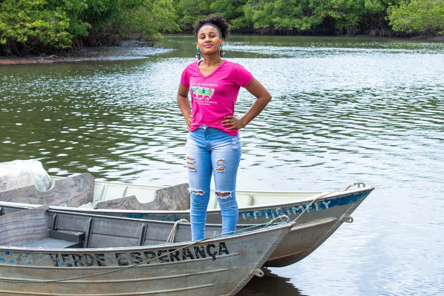 Lílian Santana, pescadora e coordenadora da Rede Mulheres de Campinhos.