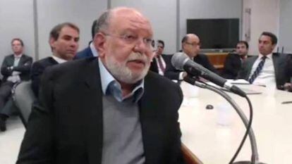Léo Pinheiro durante seu depoimento.