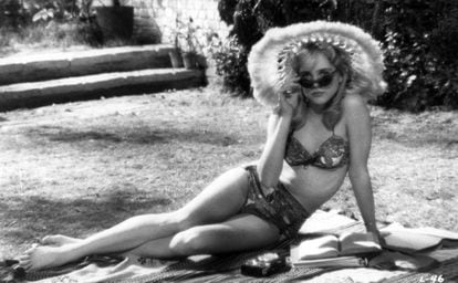 A atriz Sue Lyon, que encarnou a Lolita no filme de Stanley Kubrick de 1962.