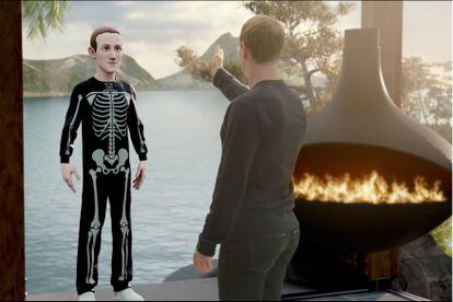 Mark Zuckerberg apresenta Meta, o novo nome da campanha do Facebook, e mostra seu avatar na realidade virtual.
