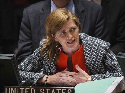 Samantha Power, ex-embaixadora dos EUA na ONU, em imagem de arquivo