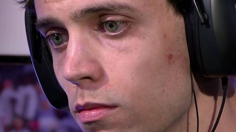 Imagem de vídeo de um jogo do David Katz em 2017