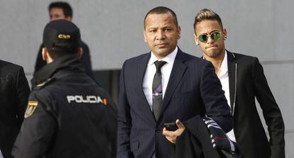 Neymar e seu pai.