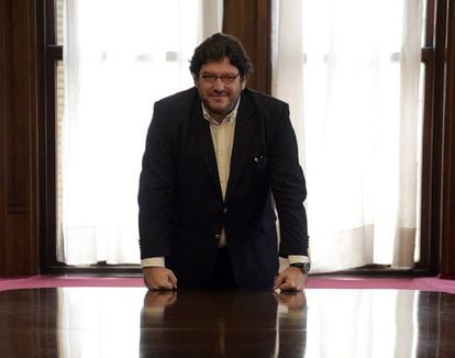 O ministro Pablo Avelluto em seu escritório do ministério de Cultura, em Buenos Aires.