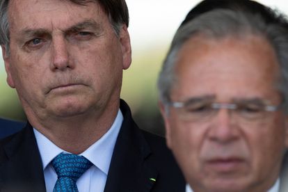Bolsonaro e Paulo Guedes, no dia 28 de setembro.