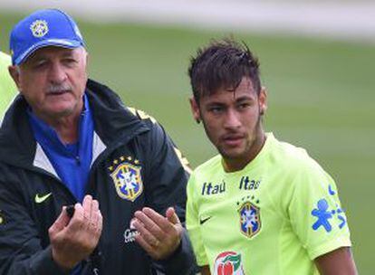 Felipão e Neymar.