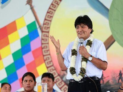 Evo Morales, na sexta-feira passada, na região do Chapare.