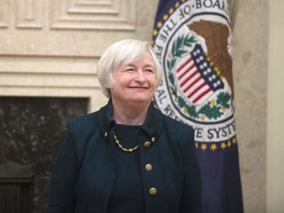 A nova presidenta da Reserva Federal, Janet Yellen.