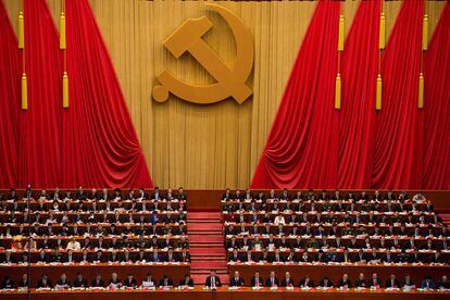 Xi Jinping, em 24 de outubro, no XIX Congresso do Partido Comunista.