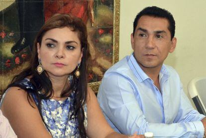 O prefeito de Iguala, José Luis Abarca, e sua mulher.