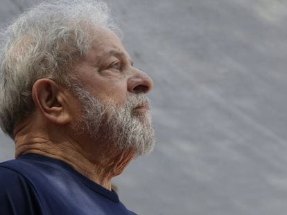 Ex-presidente Lula em foto de 7 de abril de 2018.