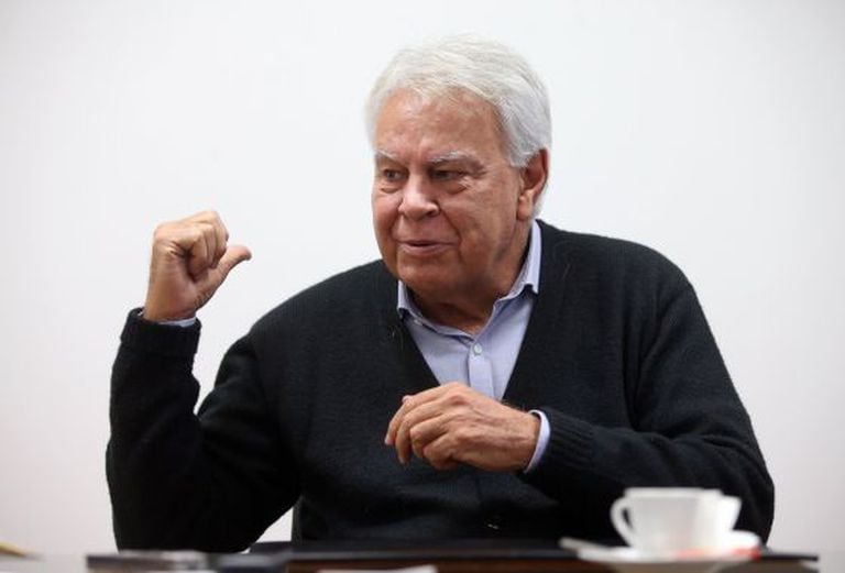 Felipe González durante entrevista ao EL PAÍS.