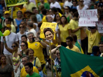 Protesto no Rio este domingo.