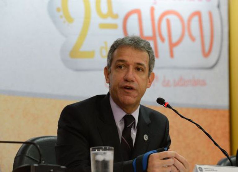 O ministro Arthur Chioro durante um evento em Brasília, em agosto.