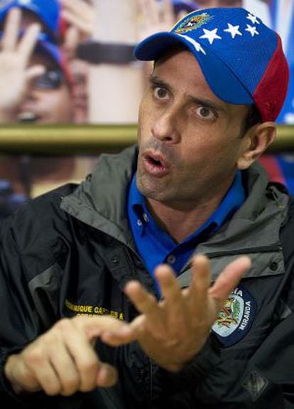 O líder opositor Henrique Capriles.