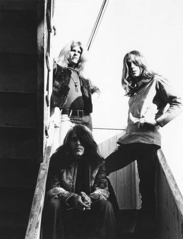 Os três membros da Blue Cheer (Dickie Peterson, Leigh Stephens e Paul Whaley) no fim dos anos sessenta.