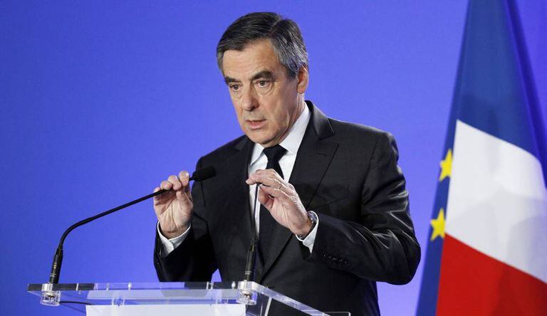 O candidato conservador François Fillon.