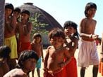 Crianças indígenas do Vale do Araguaia, no Mato Grosso.