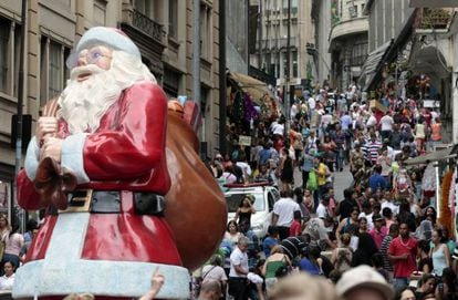 A rua 25 de Março, em São Paulo, em 4 de dezembro.