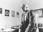 El alcalde Bernie Sanders, el 1 de marzo de 1985, en su despacho del Ayuntamiento de Burlington.