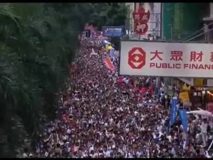 Hong Kong demanda nas ruas mais democracia.