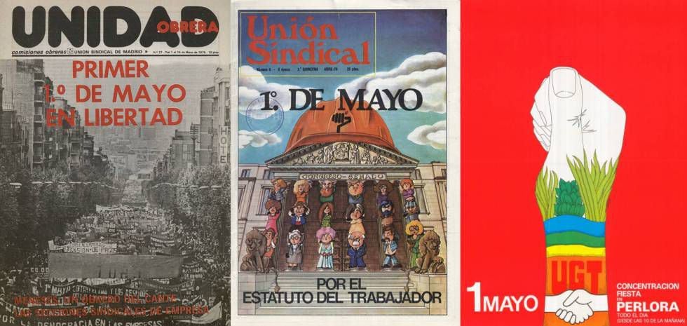 Dia do Trabalho: cartazes expostos na amostra 'O 1º de maio e a democracia (1975-1985)'