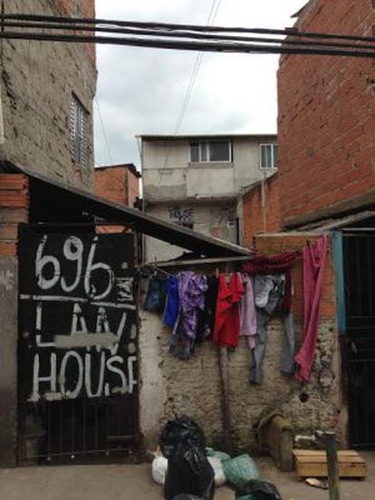 Uma Lan House na favela de Paraisópolis, em São Paulo.