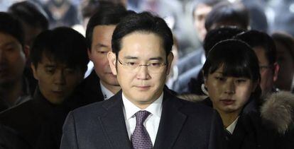 O herdeiro da Samsung, Lee Jae-yong.