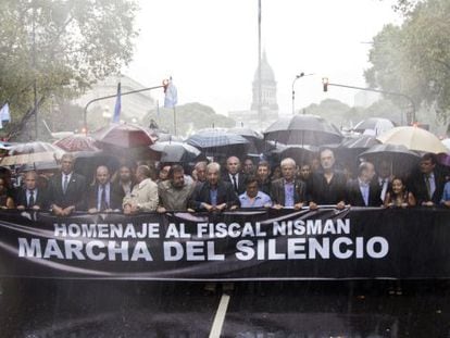 Dianteira da marcha em Buenos Aires.