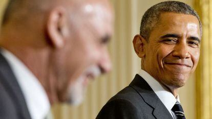 Barack Obama e Ashraf Ghani.