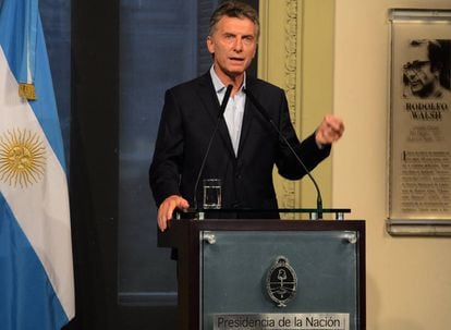Mauricio Macri, em Buenos Aires, na última terça-feira.