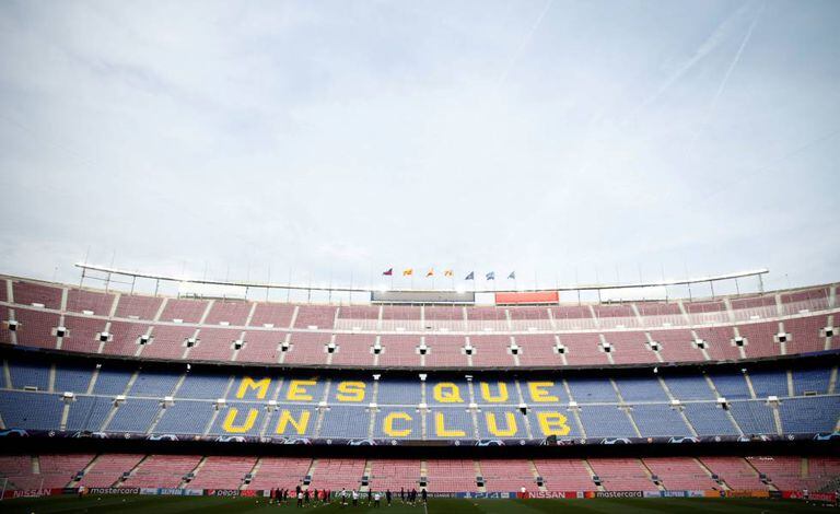 O Camp Nou, palco da partida de volta das quartas na Champions.