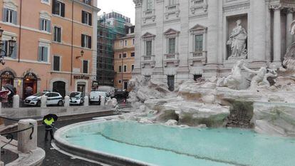 A Fontana di Trevi, em Roma, em 4 de janeiro de 2016.