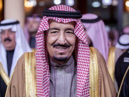 O rei Salman bin Abdulaziz em Riad, em fevereiro deste ano.