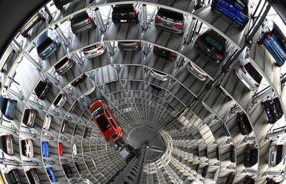 Fábrica de montagem do modelo Golf da Volkswagen na Alemanha.