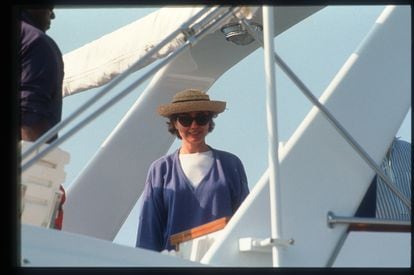 Hillary Clinton durante o verão de 1993 em Martha’s Vineyard, a ilha favorita dos democratas milionários. 