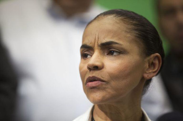 Marina Silva, na sexta-feira em São Paulo.