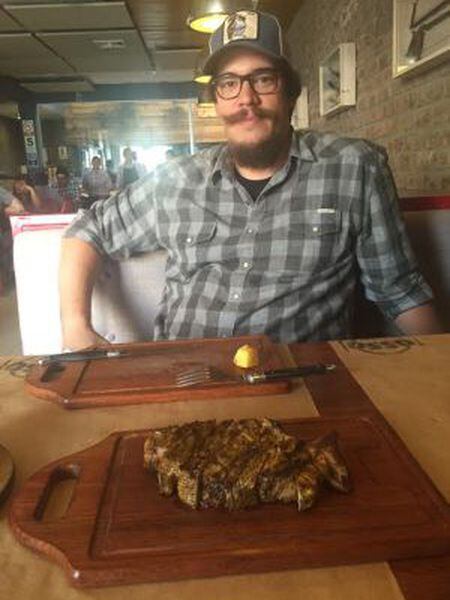 Renzo Garibaldi, em seu restaurante.