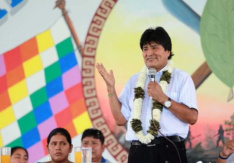 Evo Morales, na sexta-feira passada, na região do Chapare.