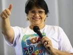 A ministra da Mulher, da Família e dos Direitos Humanos, Damares Alves, participa da celebração aos 29 anos do ECA.