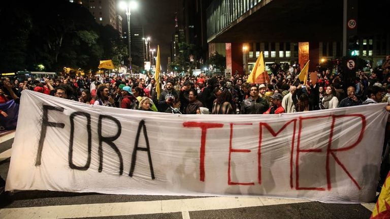 Manifestação na Avenida Paulista