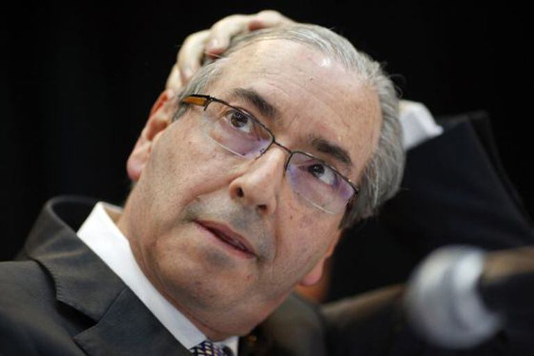 O Presidente da Câmara, Eduardo Cunha, no dia 21.