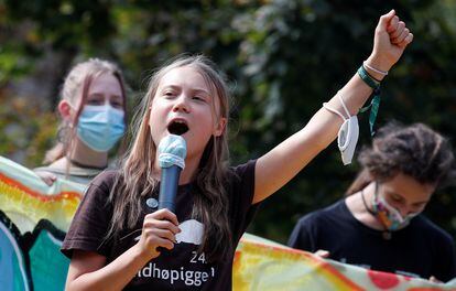 Greta Thunberg, ativista pelo clima e fundadora do movimento Fridays for Future.