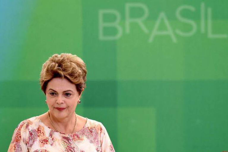 Dilma Rousseff em cerimônia no Palácio do Planalto.